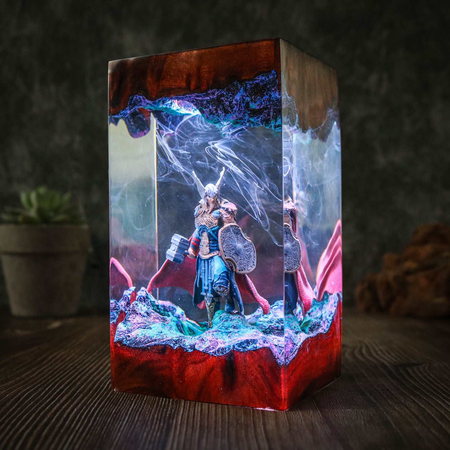 Thor resin epoxy night light