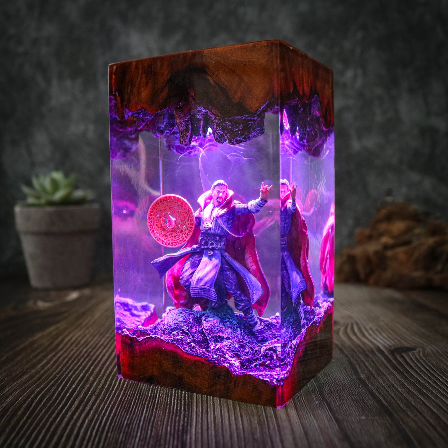 Doctor strange resin epoxy lamp