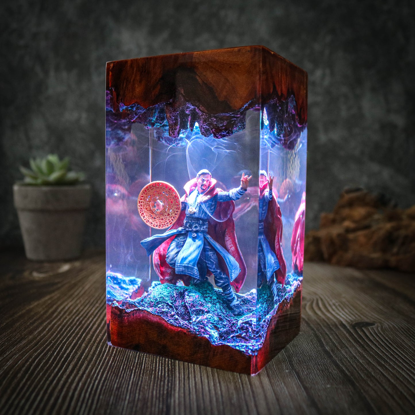 Doctor strange resin epoxy lamp