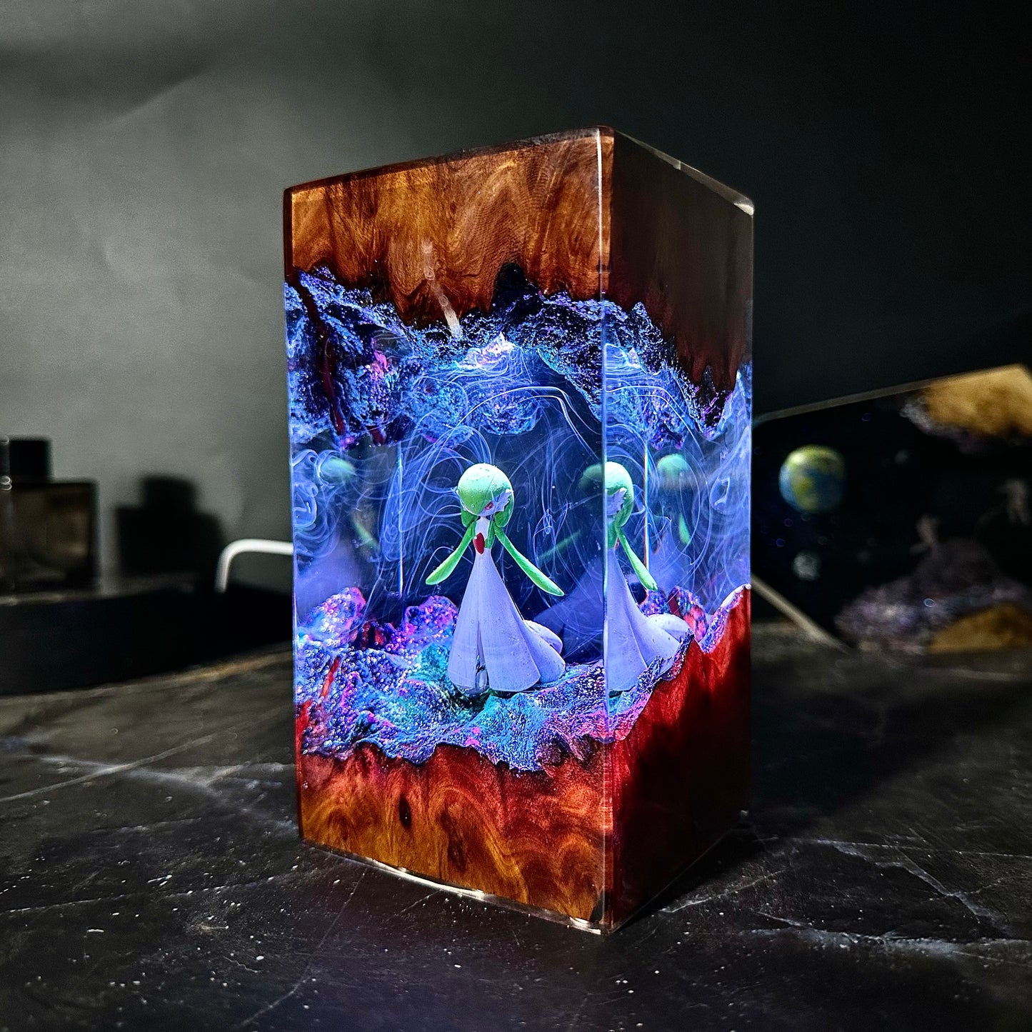 Gardevoir Pokemon epoxy lamp