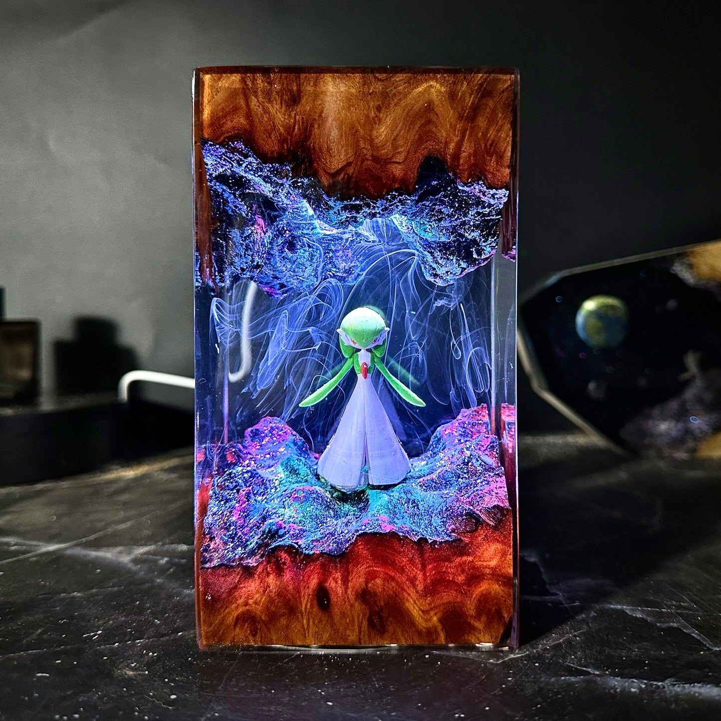 Gardevoir Pokemon epoxy lamp