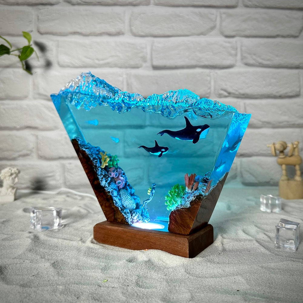 Orca resin night light